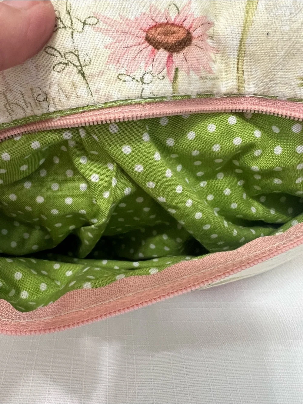 Handmade Floral Herb Garden Girl Prairie Cottagecore Bloomcore Handbag Tote Bag